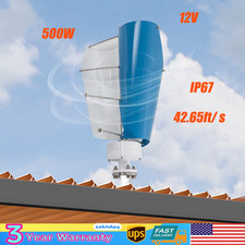 Vertical Axis Wind Turbine Generator 12V with...