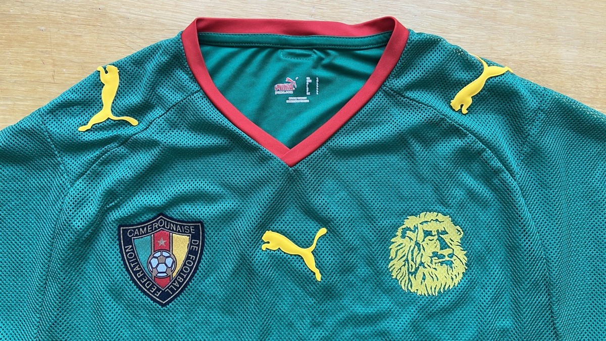 CAMEROON 2008 2009 HOME FOOTBALL SHIRT SOCCER JERSEY PUMA sz L MEN