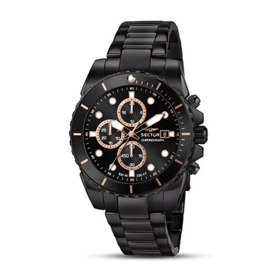 Sector 450 - Herrenuhr Chronograph Stahl schwarz (R3273776005)