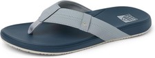 Man Reef Cushion Phantom Ultra Soft Flip Flop Sandal CJ9053 Grey/Navy Brand New