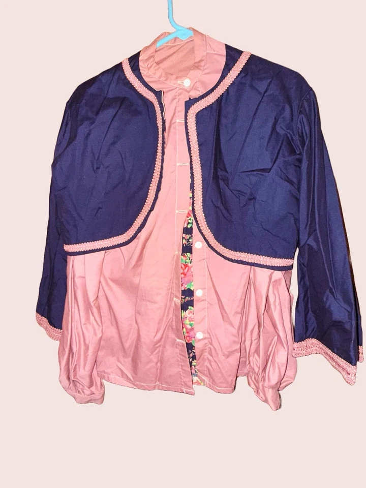 "Vestido victoriano para damas del recreador de la Guerra Civil: chaqueta, blusa y falda zouave de 25""" Foto 2 de 4