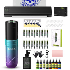 Tattoo Printer Kit - Stencil Printer Machine with Tattoo Gun, 20Pcs Tattoo Cartr