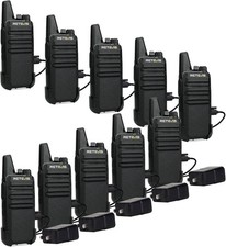 Walkie Talkie Long Range Retevis RT22 FRS Rechargeable VOX Two Way Radio 10 Pack