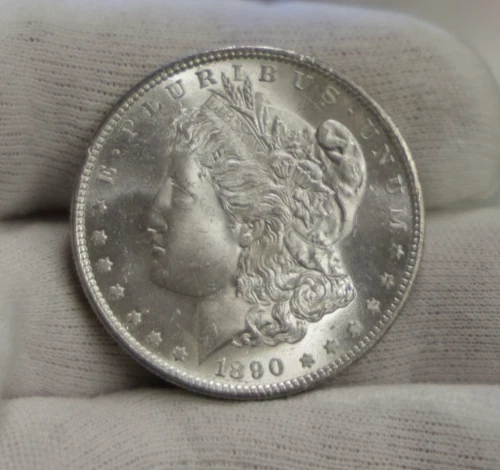 1890 S US Morgan Silver Dollar $1 Nice Unc....