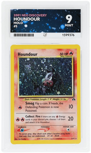 Houndour (Unlimited) graded ACE 9 for sale on eBay