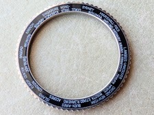Vintage Zodiac Aerospace GMT World Time Insert & Bezel FOR 752-984 Mid-Cases