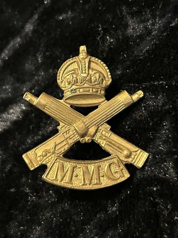 Original WW1 British Army Motor Machine Gun Cap Badge