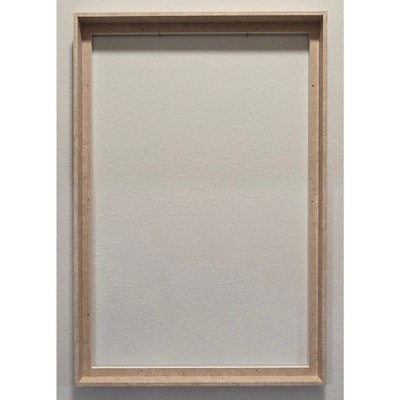 Pixy Floating Canvas Frame 22.5'' x 34.5'' Natural Wood Rustic Shadow Box Frame