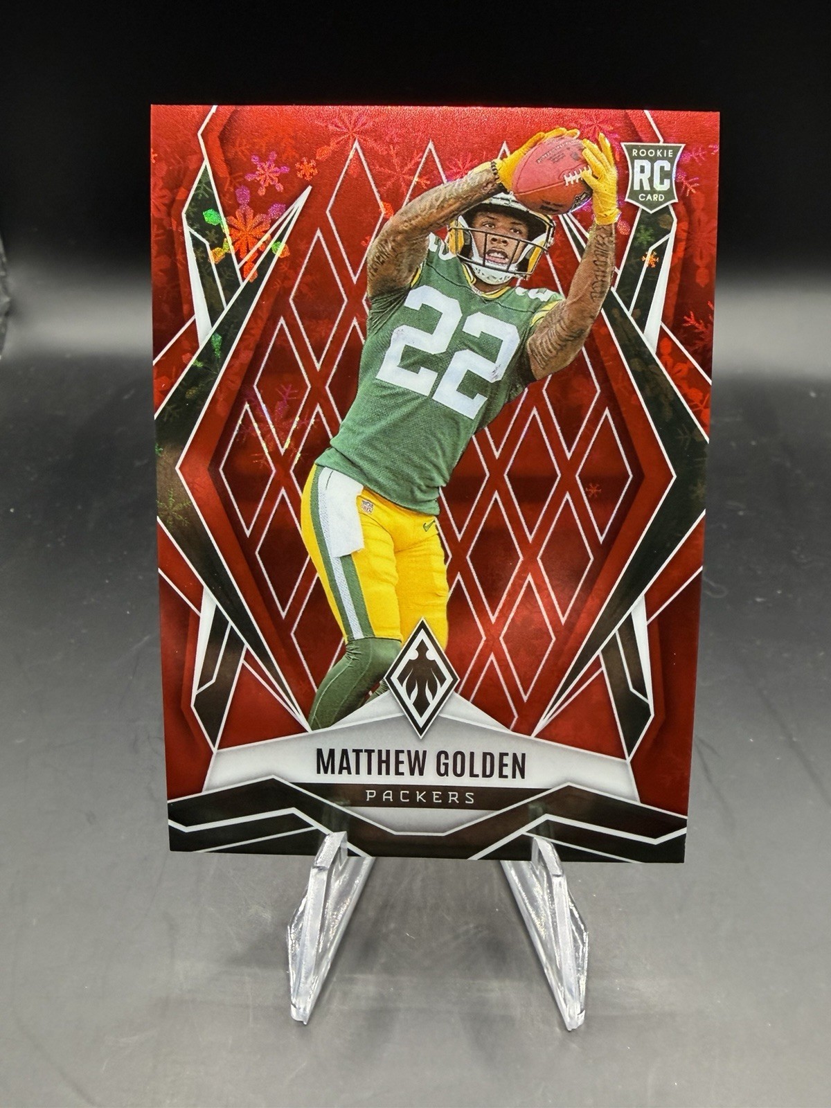 2025 Panini Phoenix Rookie Matthew Golden #174 Red Winter /399 (RC) Packers