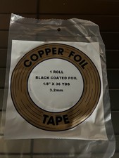 1/8" EDCO 1.0 mil Black Back Foil Tape