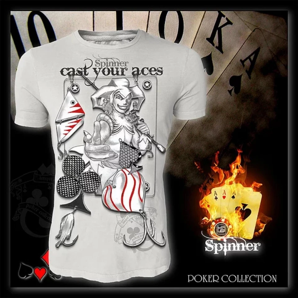 T-Shirt Hotspot Design poker collection "CAST YOUR ACES " size XL - Photo 1/4