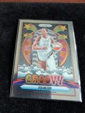 2025 Panini Prizm WNBA Groovy A'ja Wilson #1 Las Vegas Aces