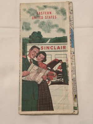 Vintage Sinclair Eastern United States Road Map