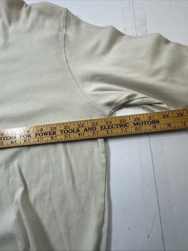 Levis Hanley Pullover Men’s Long Sleeve Tshirt Half Button Ivory Large #0792 - Picture 8 of 14