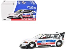 Pandem Civic EG6 RHD Right Hand Drive White with Stripes and Graphics 1/64 Die