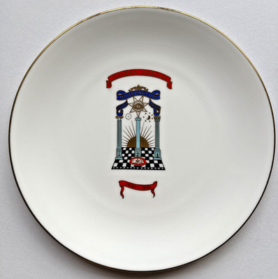 Freimaurer Masonic Plate - Benefactum Lodge No.5231 - Golden Jubilee 1931-1981