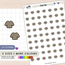 Crop Top Planner Stickers