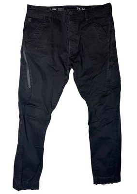 G Star Raw Citishield 3D Cargo Slim Tapered Pants Cuff Adjuster Black Mens 34x32