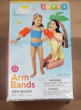 Inflatable Arm Bands Training Aid 3-6 Toddler Swim floaties Orange Pool Boy Girl