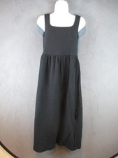 Madewell Dress Womens Small Black Cotton Square Neck Gauze Tank Midi Sundress