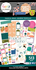 Happy Planner TROPICAL BOHO Sticker Book - 30 Pages - 513 Pieces -NEW