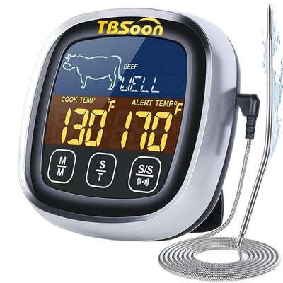 Multifunctional Digital Thermometer for Cooking,Food Thermometer+Thermometer ...