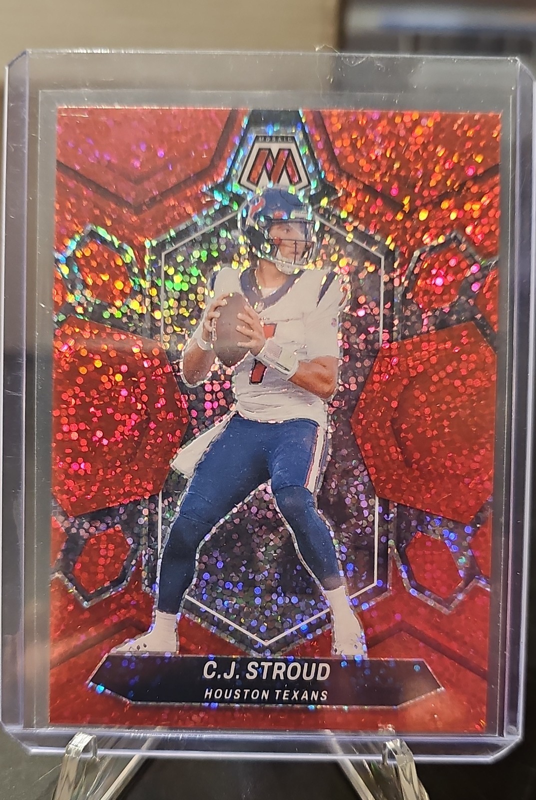 2024 Panini Mosaic - C.J. Stroud #85 Red Sparkle Prizm