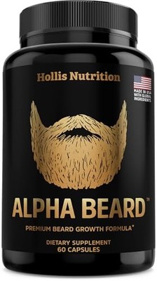 ALPHA BEARD Growth Vitamins | Biotin, Collagen, Keratin