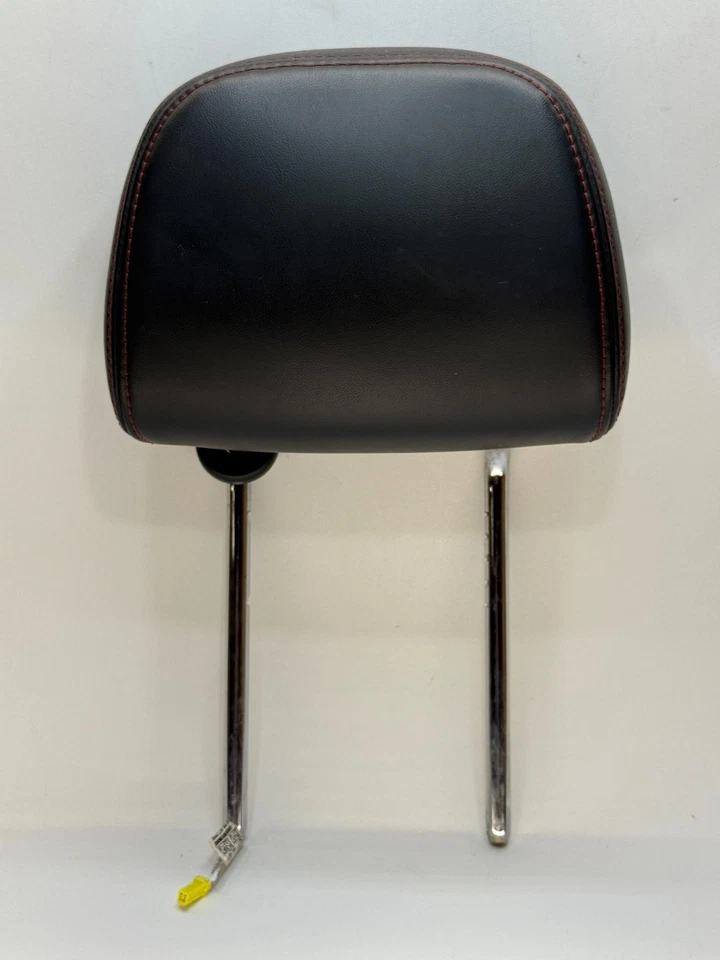 Оригинальный активный передний подголовник Dodge Journey 2010–2020 годов выпуска из черной кожи с красной строчкой - Изображение 3 из 4