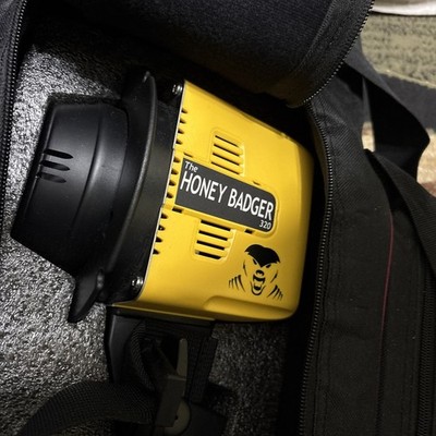 Interfit S1 and Honey Badger 320ws Compact Flash Head W/Accessories