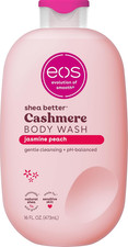 Eos Jasmine Peach Cashmere Body Wash with Shea Butter, 16 Fl Oz
