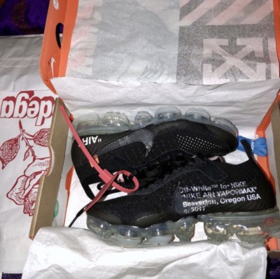 【27.0】THE 10 NIKE AIR VAPORMAX FLYNIT Off-White x Nike Collab The 10 Vapormax Flyknit | eBay