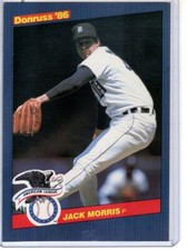 1986 Donruss All Stars #18 - Jack Morris, Detroit Tigers Jumbo baseball card 
