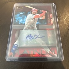 2020 Bowman Platinum Bryce Harper Die Cut Auto SP 7/10  Phillies MVP