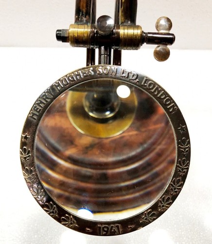 Brass Adjustable Magnifying Glass Vintage Nautical Table Decor Magnifier gift - Picture 3 of 5
