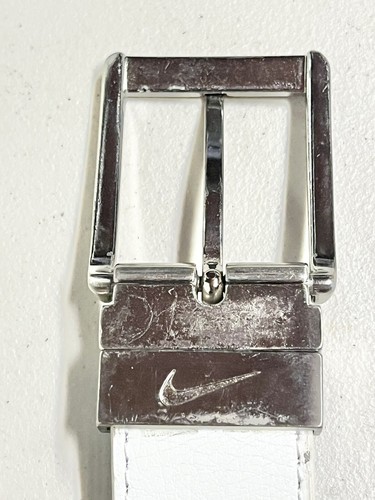 Cinturón reversible de golf para hombre Nike blanco/negro talla 36 cuero genuino - Imagen 6 de 7
