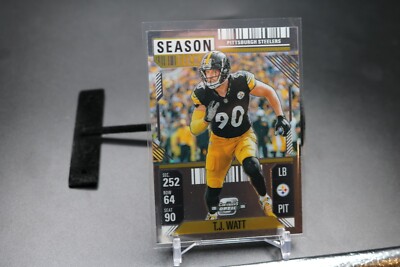 T.J. Watt - 2024 Contenders Optic Season Ticket #252 - Pittsburgh Steelers LB