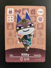 Nintendo Animal Crossing Amiibo Card Series 2 166 Kitty Authentic Mint