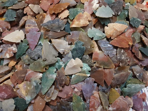 530 PCS LOT OF ARROWHEADS SPEARHEAD BOW POINTS HUNTING FLINT