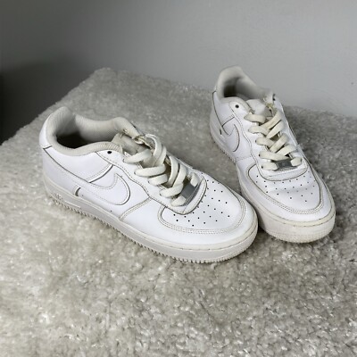 NIKE AIR FORCE Shoes Youth Boys LE Triple White Sneakers DH2920-111 