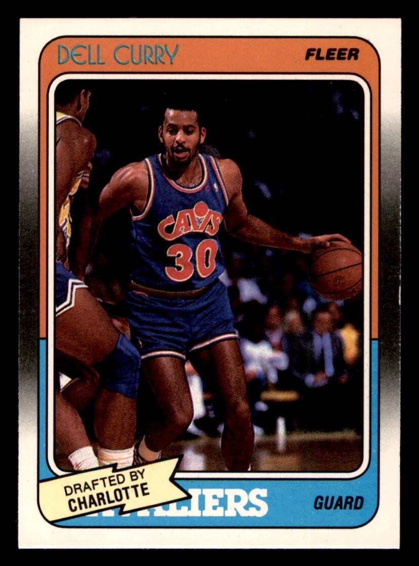 1988 Fleer Basketball #14 Dell Curry NM *d4