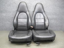 2001-2004 Porsche Boxster 986 Front Left Right Side Leather Seat Black Set 2001-2004 Porsche Boxster 986 Front Left Right Side Leather Seat Black Set
