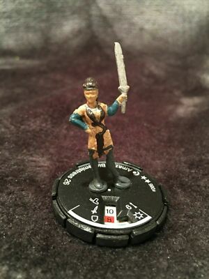 Mage Knight Amazon Blademistress - 086 - 26 2/Star Blue - D&D Tabletop Gaming 