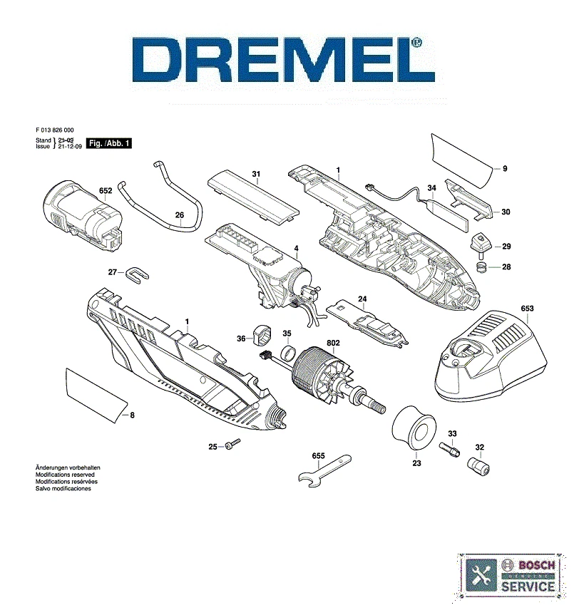DREMEL Genuine Spare Parts To Fit Dremel 8260 Multi Tool
