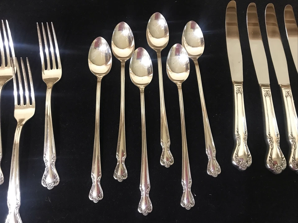 Rogers & Bros IS Daybreak/Elegant Lady посеребренная 37 шт. сервировка 6 - Изображение 4 из 4