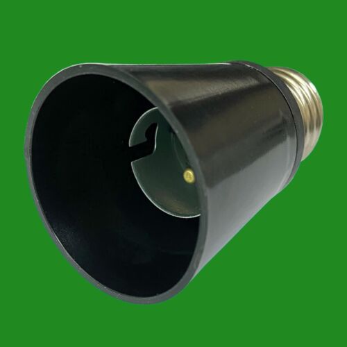 2x Schwarz Edison Es E27 auf Bajonett BC B22 Glühbirne Adapter, Lampenfassung, - Bild 3 von 4