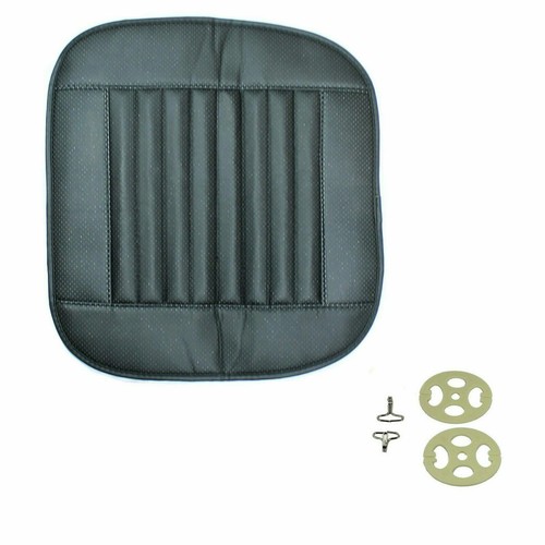 Universal Car Seat Cover PU Leather 3D Breathable Pad Mat for Auto Chair Black - Picture 3 of 5