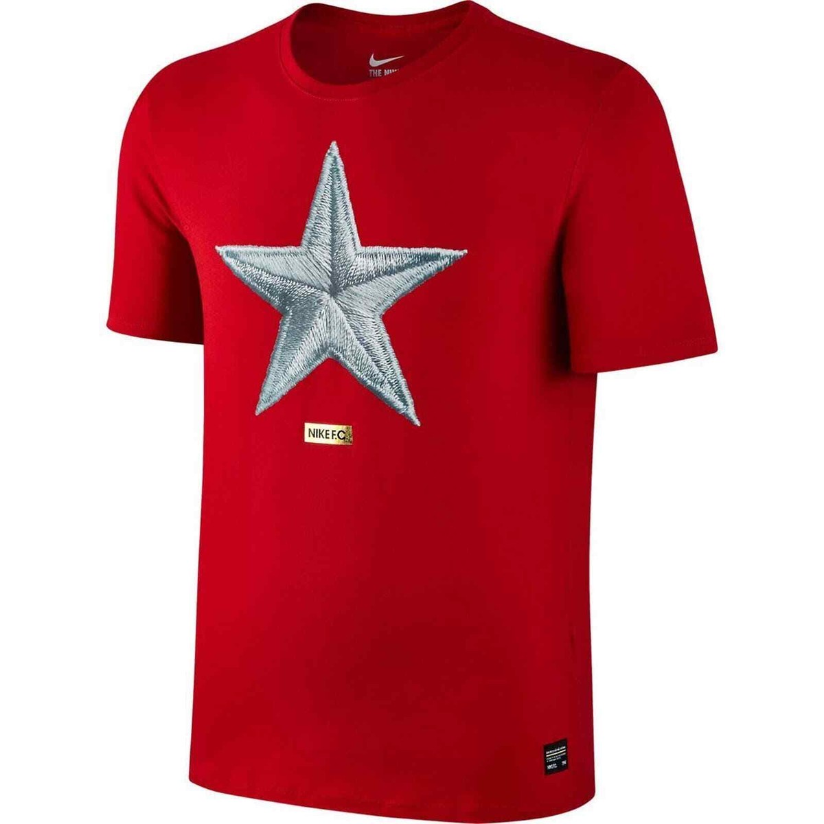 NIKE F.C.R.B. STAR GYM RED METALLIC GOLD SOCCER SHIRT SZ