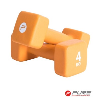 Pure2Improve - Neopren Hantel Paar Gewichte 2 x 4 kg - P2I201420