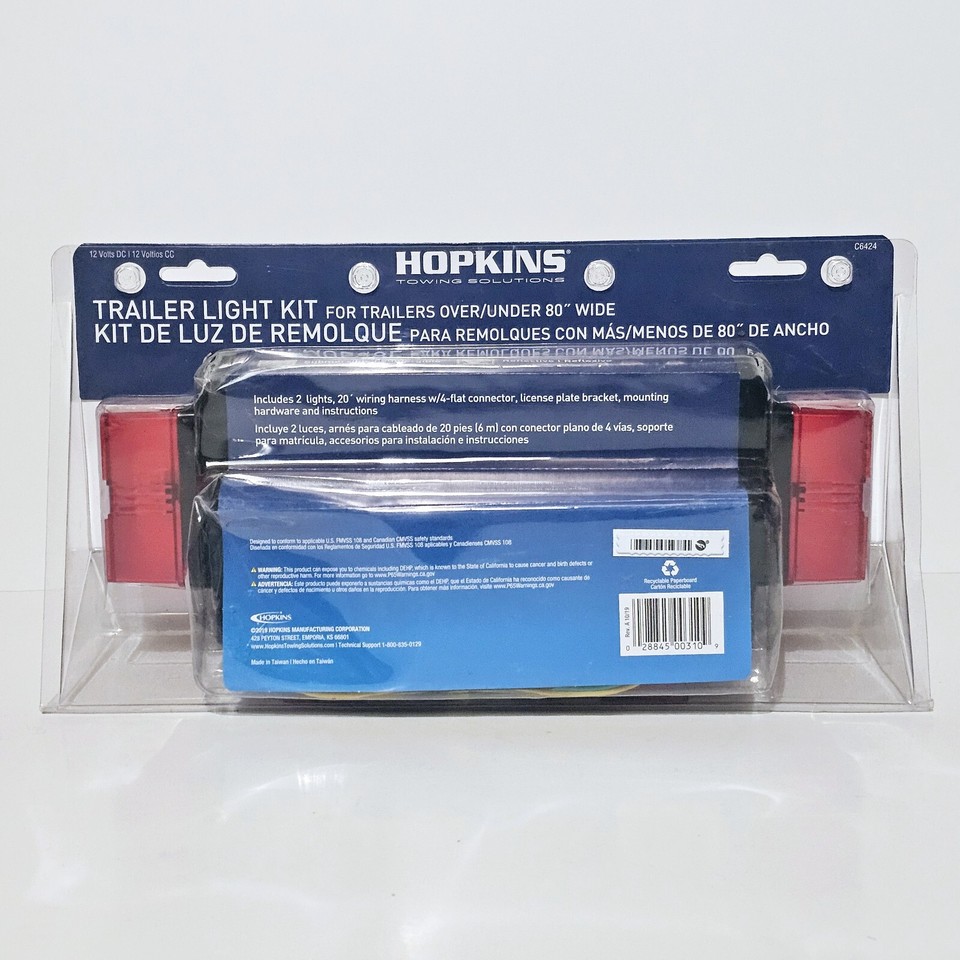 Hopkins Submersible Trailer Light Kit Boat Jetski Utility Trailer C6424